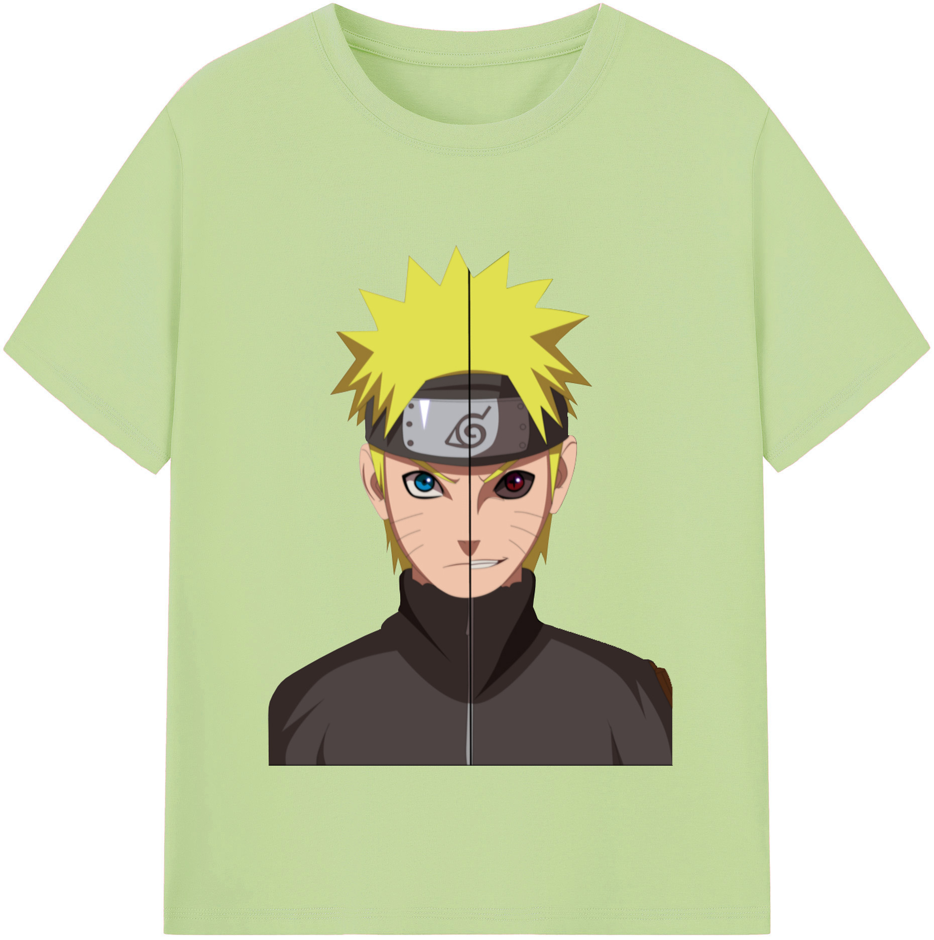 （画像用） NARUTO -ナルト- うずまき ナルト Uzumaki Naruto 綿100％半袖Tシャツ（フロントプリント）